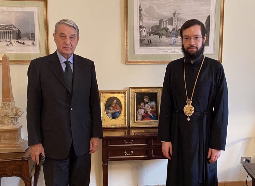 Состоялась встреча митрополита Антония и Посла России в Ватикане А.Авдеева